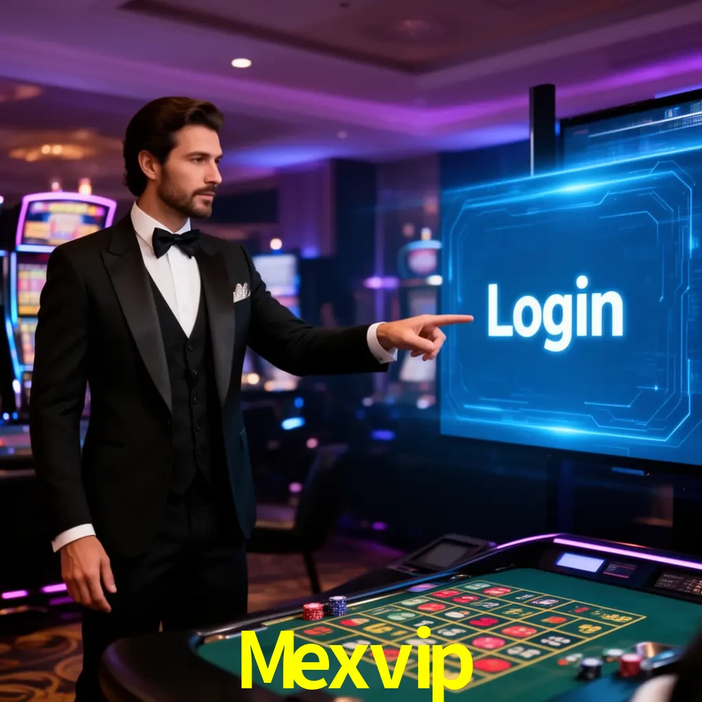 Mexvip Login - OTP, cuenta y soporte Pantalla Mexvip Login con OTP, contraseña, cuenta segura y soporte móvil